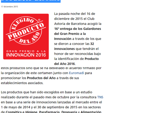 17-12-15 - marketingdirecto - Estas son las 32 innovaciones escogidas como Producto del Año